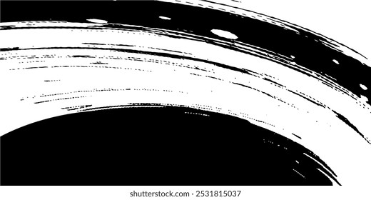Black Brush strokes isolated on white background. Brush strokes grunge background. Vector brush stroke texture. Black ink