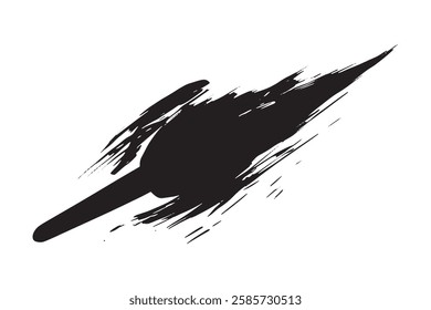 Black Brush strokes isolated on white background. Brush strokes grunge background. Vector brush stroke texture. Black ink, paint splatter. Grunge Paint Roller . Vector brush Stroke . Distressed banner