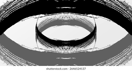 Traçados de Pincel preto isolados em plano de fundo branco. Os traçados de pincel são plano de fundo grunge. Textura do traçado do pincel vetorial. Tinta preta, pintura splatter. ilustração vetorial