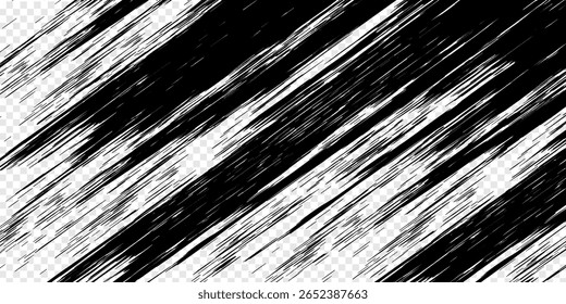 Black Brush strokes isolated on white background. Brush strokes grunge background. Vector brush stroke texture. Black ink, paint splatter.