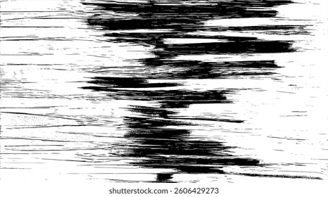 Black brush strokes on canvas, creating abstract background composition inspired minimalism and balance