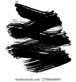 black brush strokes on a texture black backdrop give a grunge feel