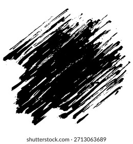 Pinceladas negras en un fondo blanco ideal para el diseño