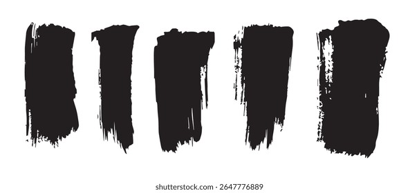 Fondo de textura de trazos de pincel negro