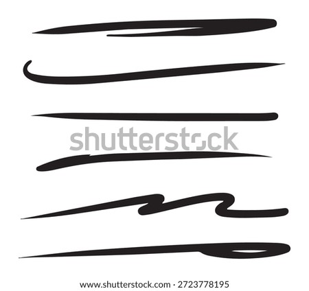 Black brush strokes white abstract