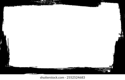 black brushed blank frame border pictures artistic grunge graphic element