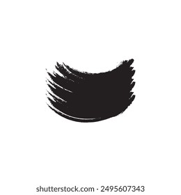  Schwarze Pinselstrich Grunge Textur. Abstraktes Design eps 10