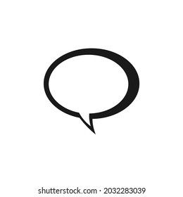 black bubble chat vector image