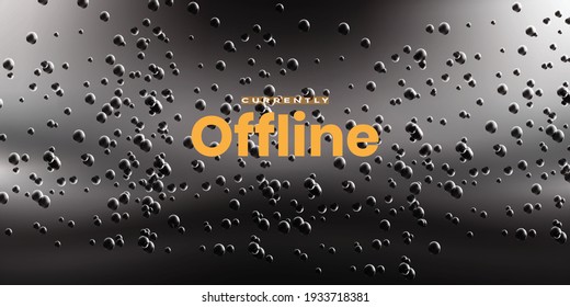 black bubble gradient background vector