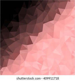 Black bubblegum color polygon abstract background
