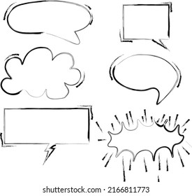 black bubbles on white background