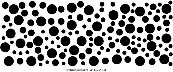 Black Bubbles soda seamless pattern. white color soap texture.