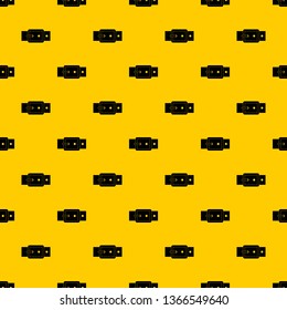 Black buckle belt pattern seamless vector repeat geometric yellow for any design