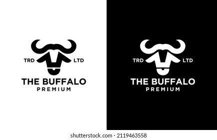 black buffalo vector logo design