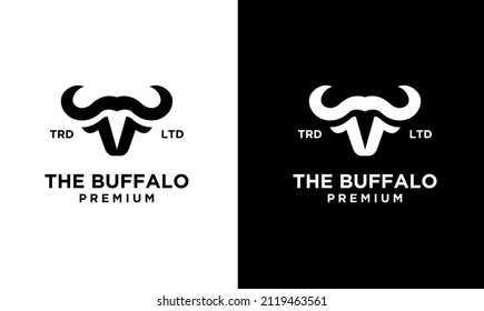 black buffalo vector logo design