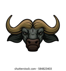 Black Camargue Bull Face Portrait Isolated Stock Photo 504342697 ...