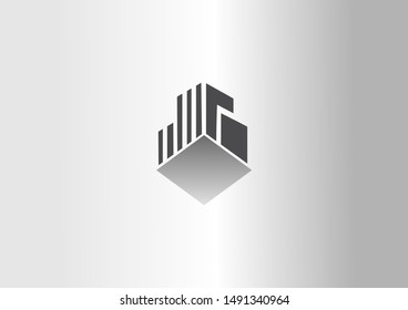 Black Building Vector Logo Design Stock Vector (Royalty Free ...