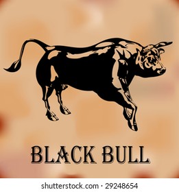 Black Bull Background