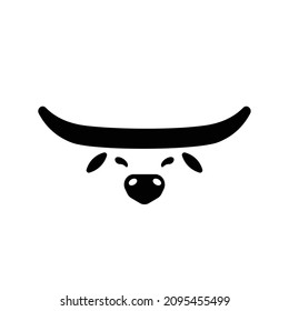 black bull logo ,illustration bull vector