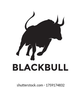 Black Bull Logo Vector Businesses Stock Vector (Royalty Free ...