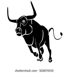 Black Bull Vector Stock Vector (Royalty Free) 502874533 | Shutterstock