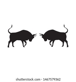 Black Bull in Vector Illustration