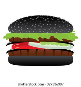 black burger