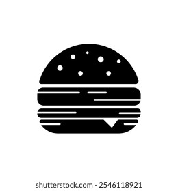 Icono de hamburguesa negra esp 10