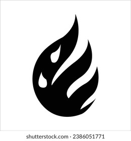 tipo de icono de quemado negro