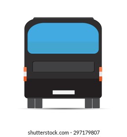 Black bus rear