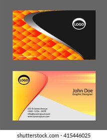 Black business card
