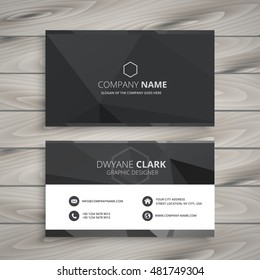 black business card design - Shutterstock ID 481749304