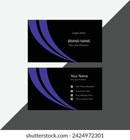 black business card design, business card set, set off cards, modern design template, business visiting card design, vector design, vector template,