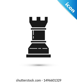 Black Business strategy icon isolated on white background. Chess symbol. Game, management, finance.  Vector Illustration