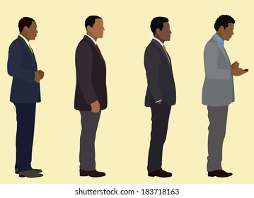 Black Businessmen from the Side