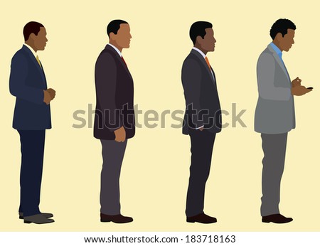 Black Businessmen from the Side