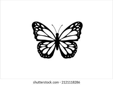 black butterfly design vector art