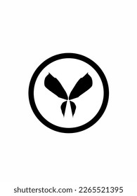  Black Butterfly emblem, vector illustration. This emblem can be used for various things, such as logo branding, esports logos, communities and others. Each animal emblem has its own character.