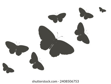 black butterfly hand drawn design