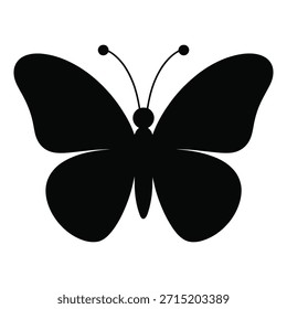Black butterfly Silhouette Vector illustrations