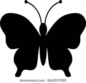 Um arquivo vetorial de borboleta pretaName