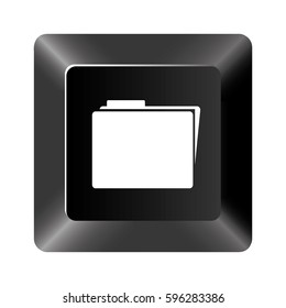 black button file icon, vector illustraction design
