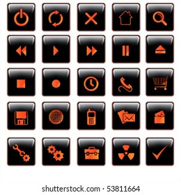 black button vector Applications - Vector