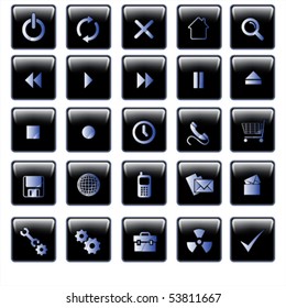 black button vector Applications - Vector