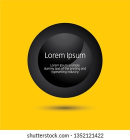 Black Button for web templates