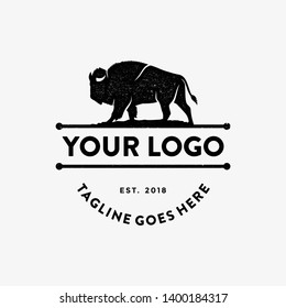 black byson logo inspiration in vintage style - vector