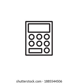 vector de diseño plano de icono de cálculo negro