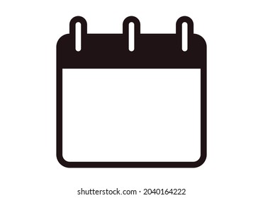 Black calendar icon on white background.