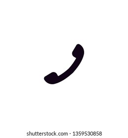 Black call vector with white background 