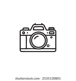 Black camera icon design art
